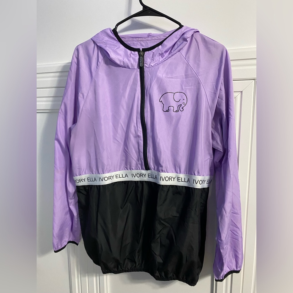 Ivory Ella quarter-zip wind breaker